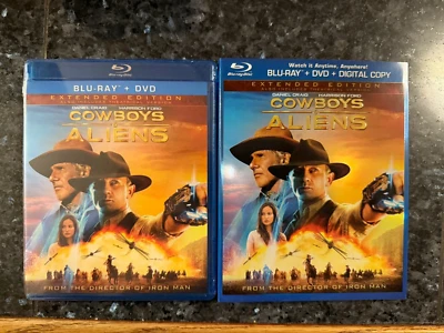 Cowboys & Aliens (Blu-ray, 2011) Extended Ed. w/ DVD & Slip - BRAND NEW SEALED - Image 1 of 2
