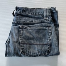 JAG Jeans Distressed Straight Denim Mens Size 33 Waist Blue Casual Style Fashion