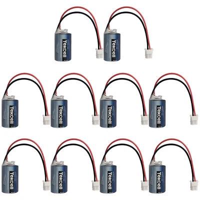 10Pcs New Tekcell SB-AA02 3.6V 1/2AA Battery w/ Plug, 1200mAh, LS14250 - Image 1 of 4