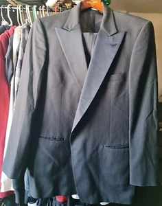 Christian Dior Monsieur Paris NY Men's Black Tuxedo Jacket Size 43L - Picture 1 of 10