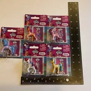 Hasbro My Little Pony Mini Figures w/Bonus Card Complete Set Of 5, New Sealed - Picture 1 of 7