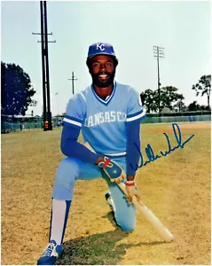 Willie Wilson Kansas City Royals Autographed 8x10 Baseball Photo - Picture 1 of 1