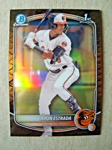 Bowman 2025 cromo refractor reptiliano BCP-33 Aron Estrada novato - Imagen 1 de 2