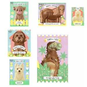 M&S Chocolate Figures Milk White Easter The Puppy Cow Shetland Dinosaur - Picture 1 of 17