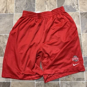 Ohio State Buckeyes Shorts Mens Medium Red Dri Fit Nike - Picture 1 of 12