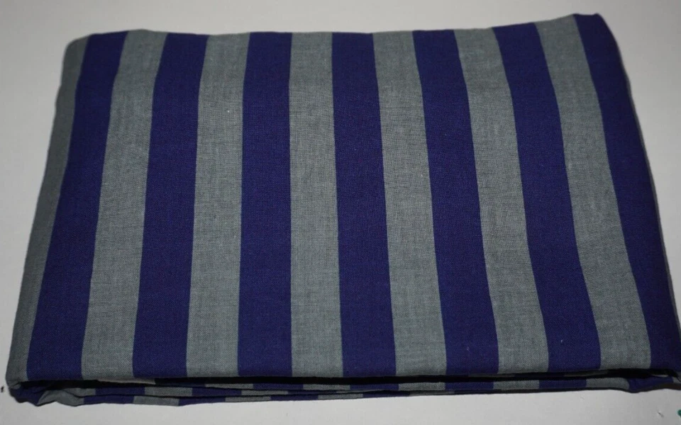 1 yd x 58",  Unbranded, Purple & Gray Striped,  Cotton, Sewing/Quilting Fabric - Image 1 of 1