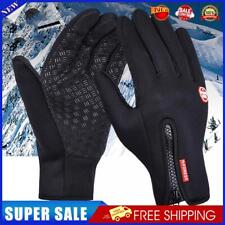 1pair Winter Gloves Waterproof Touch Screen Fleece Mittens for Winter Activities