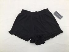 Nordstrom Ruffle Knit Black Shorts Girls Large 10-12
