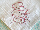 Snowman Hand Embroidery Pattern Christmas Holiday Country Garden Stitchery