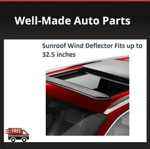 AVS Universal Smoke Pop-Out Sunroof Wind Deflector Fits up to 32.5 inches 78060