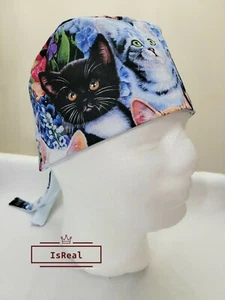 Scheuermützen, Krankenschwester Scheuermütze, Damen OP-Mütze, Scheuermütze Katzen schönes Design - Bild 1 von 5