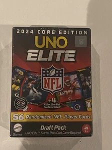 2024 Core Edition Uno Elite NFL Draft Pack 56 Cards And 4 Foil Cards - Picture 1 of 8