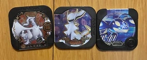 Lote de 3 chips Reshiram Primal Kyogre Arceus Legend Clase Pokémon Tretta Japón - Imagen 1 de 2