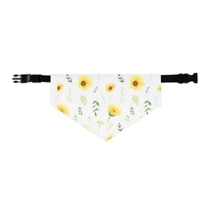 Fondo Girasol 3 Tallas con Cuello Mascota Bandana Collar - Imagen 1 de 9