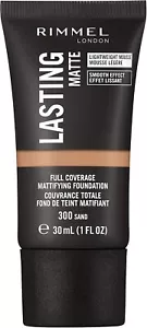 RIMMEL LASTING FINISH FULL COVERAGE MATTIFYING LIQUID FOUNDATION - SAND (300) - Picture 1 of 2