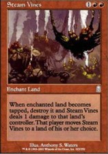 1x Steam Vines - Foil LP, English MTG Odyssey