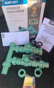 Vormontierte 2-Ventil Inline Krümmer Baugruppe Sprinklerleitung Bewässerungsteile - Bild 1 von 4