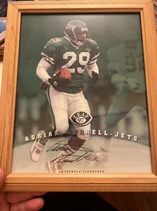 Adrian Murrell 1997 LEAF NFL SIGNATURE SERIES 8X10 AUTOGRAPH CARD Jets AUTO - Picture 1 of 1
