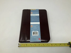 Day-Timer Wire-Bound Leather Organizer System Agenda Burgundy #D68517 - Picture 1 of 24