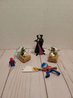 McDonald's 2015 Hotel Transylvania 2 Dracula Talking Figure - Goofy Spiderman UP - Image 1 of 4