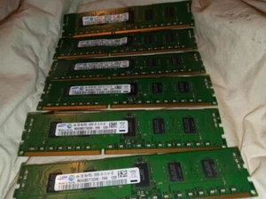 LOT OF 6 DDR3 2GB Samsung M393B5773CH0-YH9 PC3L-10600R Memory 1RX8 - Picture 1 of 4