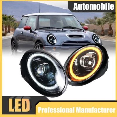 Conjunto de faros proyectores LED para BMW Mini Cooper R50 R52 R53 2001-2007 E57 Foto 1 de 4