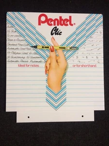 Vintage Pentel Clic Advertising Display Sign - Picture 1 of 2