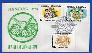 CHRISTMAS, DOMINICAN REPUBLIC, FDC, 1975 - Picture 1 of 1