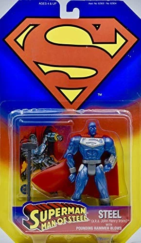 超人钢铁侠又名约翰·亨利铁杆带重锤打击 — 第 1/1 张图片