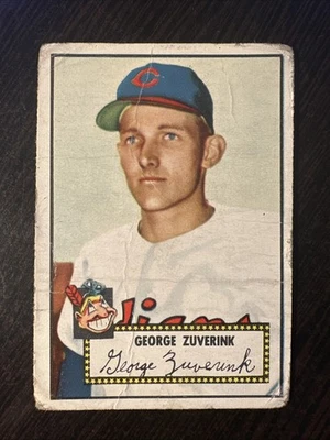 1952 Topps #199 George Zuverink radiocontrol Cleveland Indians en muy buen estado *Hot Corner Vintage* B Foto 1 de 2