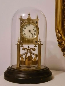 Jahresuhr , 400 Day Clock, Drehpendeluhr, mit Quecksilberkompensationspendel - Bild 1 von 7