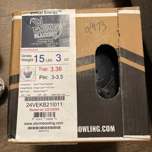 Storm Virtual Energy Blackout bowling ball 15 LB NEW IN BOX - Picture 1 of 1