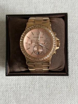 MICHAEL KORS MK-5412 ORO ROSA DÍA/FECHA UNISEX 41 MM Foto 1 de 4