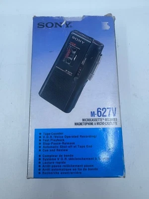Sony M-627V Handheld Micro Cassette Clear Voice VOR Recorder Working - Image 1 of 4
