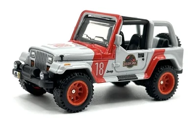 Jeep Wrangler Sahara Jurassic Park Pop Culture Premium suelto Hot Wheels 92 Foto 1 de 4