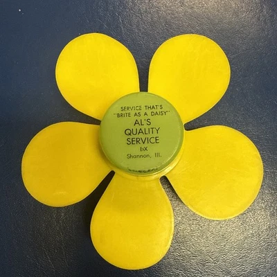 Luz nocturna girasol vintage Shannon Illinois Al’s Quality Service Bx funciona Foto 1 de 4