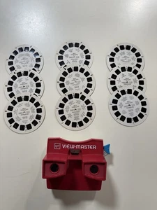 Disneyland Viewmaster Reels Adventureland  & Tomorrowland & MAIN STREET & VIEWER - Picture 1 of 10