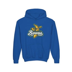 Savanna Bananas Baseball, Youth Heavy Blend Hooded Sweatshirt - Picture 1 of 19