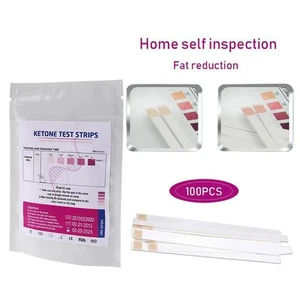 100 Strips Urine Ketone Test Strips Keto Acid Ketone F1Z Production Strips C5R4 - Picture 1 of 12