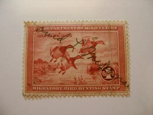 Estampilla de pato federal de Estados Unidos, usada, RW2 - Imagen 1 de 2