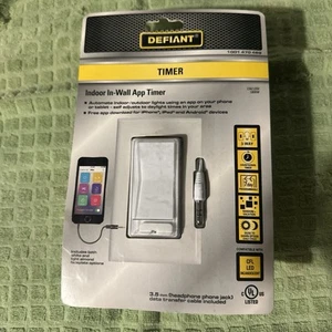 Defiant Indoor In-Wall App Timer Model 1001470469 Programmable 3-Way NEW - Picture 1 of 2