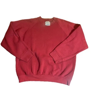 Vintage 80s Blank Red/maroon Fruit Of The Loom Sweatshirt Size M Made In The USA - Picture 1 of 7