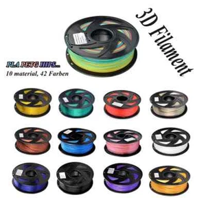 Filament d'imprimante 3D rouleau de 1 kg ASA PLA + TPU ABS PETG Silk bobine d'imprimante 1,75 mm - Photo 1/40