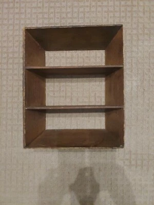 Antique Wood Display Shelf - Image 1 of 4