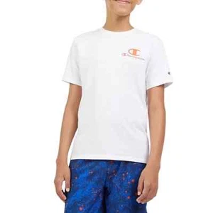 Champion Boys Everyday Active Top Size M 8 Bright White - Picture 1 of 5