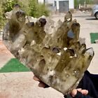 7.07LB Natural Citrine cluster mineral specimen smokey quartz crystal healing