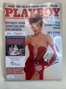 Playboy Magazine Joan Collins Signed December 1983 JSA COA - Picture 1 of 10