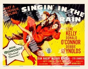 SINGING IN THE RAIN 1952 GENE KELLY  11 x 14 TRUCOLOR LOBBY TITLE POSTER CARD TC - Picture 1 of 1