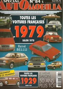 AUTOMOBILIA 84 LES VOITURES FRANCAISES 1979 (SALON 1978) et 1929 (SALON 1928) - Imagen 1 de 2