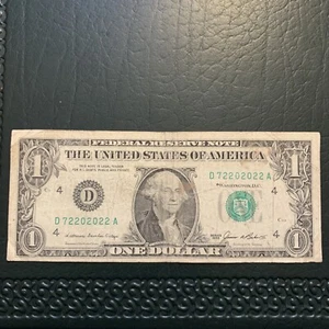 62867 Banknote 1935 $1 Gr. SEAL Very Fancy# “2202022” NOTE CIR CURRENCY Paper Mo - Picture 1 of 3